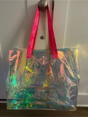 The Simon Premium Outlets National Outlet Shopping Day Iridescent Large Tote Bag